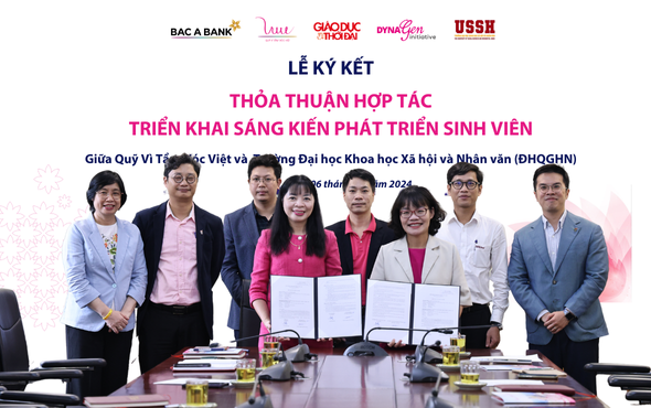 Quỹ Vì Tầm Vóc Việt ký kết thoả thuận hợp tác với Trường Đại học Khoa học Xã hội và Nhân văn (ĐHQGHN) trong khuôn khổ DynaGen Initiative